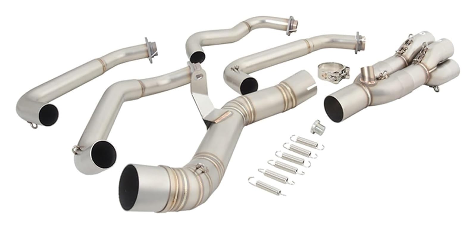 Auspuff Schalldämpfer Für K&awasaki Für Ninja Z900 A2 2017-2024 Slip-On-Header Front Link Pipe-Anschluss 51mm Schalldämpfer Motorrad-Auspuffanlagen von GXSAI