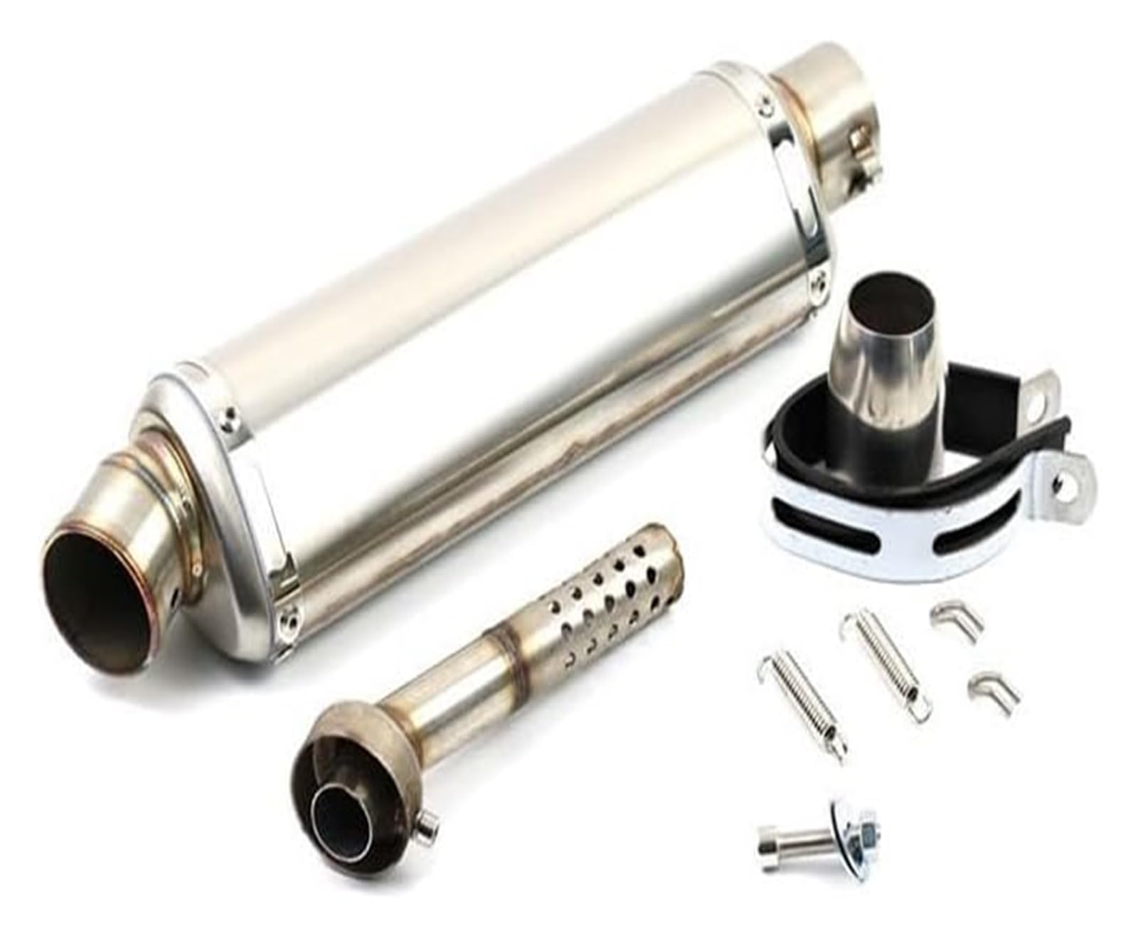 Für B&MW 38-51MM Universal Motorrad Auspuff Schalldämpfer Rohr Flucht Motorrad Schalldämpfer Endrohr Auspuffrohr Schalldämpfer Motorrad Auspuff Tube(E 370MM) von GXSAI