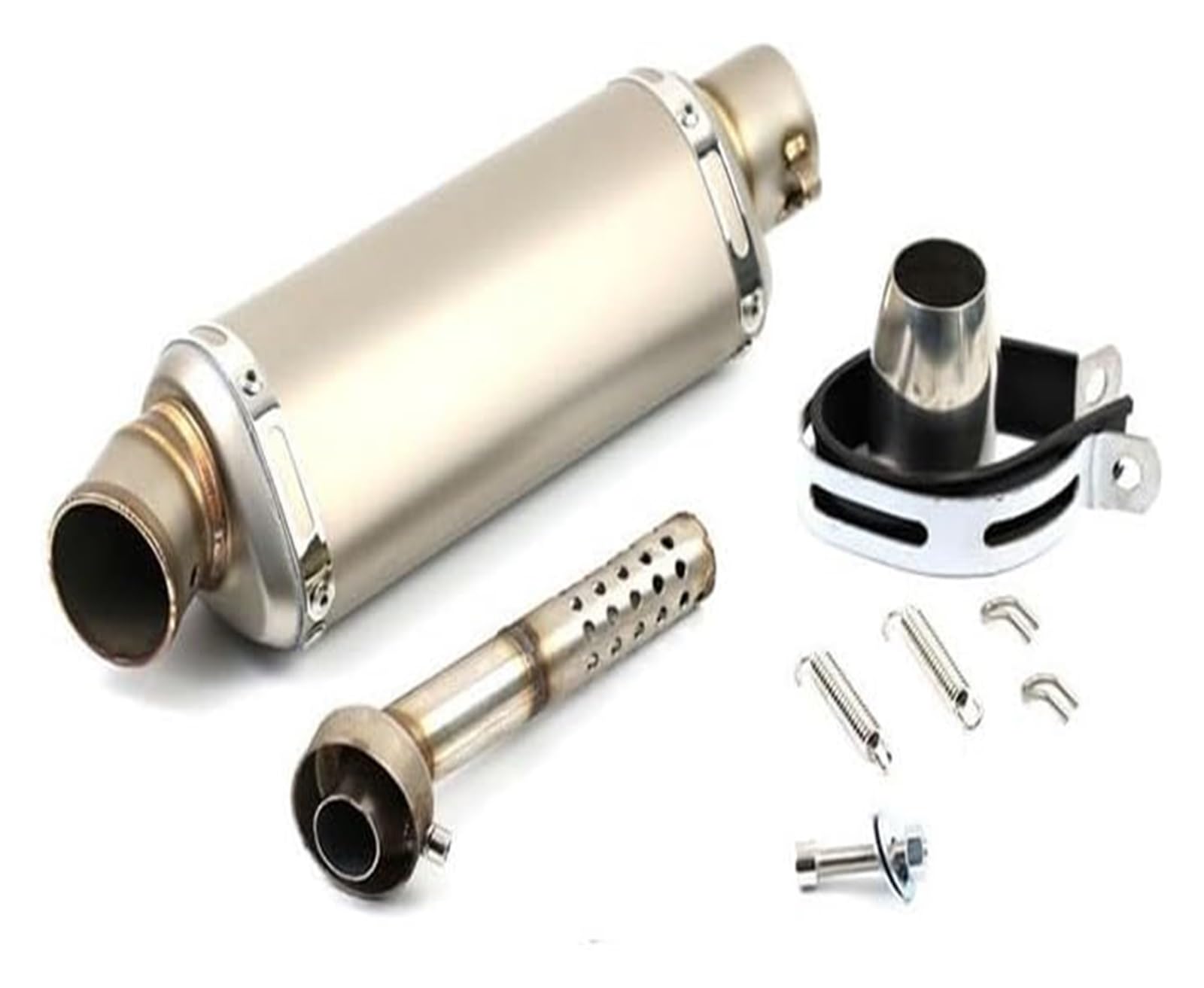 Für B&MW 38-51MM Universal Motorrad Auspuff Schalldämpfer Rohr Flucht Motorrad Schalldämpfer Endrohr Auspuffrohr Schalldämpfer Motorrad Auspuff Tube(G 310MM) von GXSAI