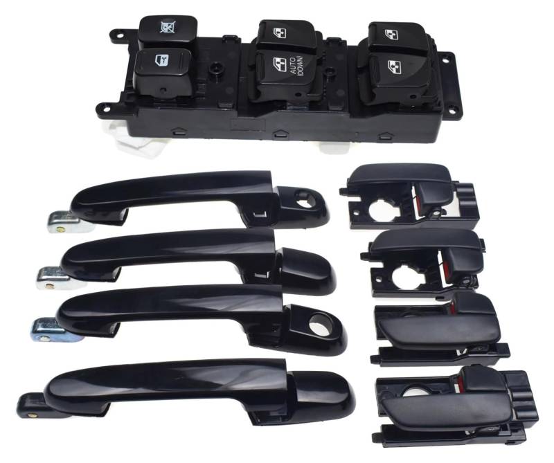 Für Hyundai Für Accent 1.6L 2007-2010 Außentürgriff Vorne Hinten Links Rechts Fensterheber-Steuerschalter Fenster Steuerungs Schalter(Kit 002) von GXSAI