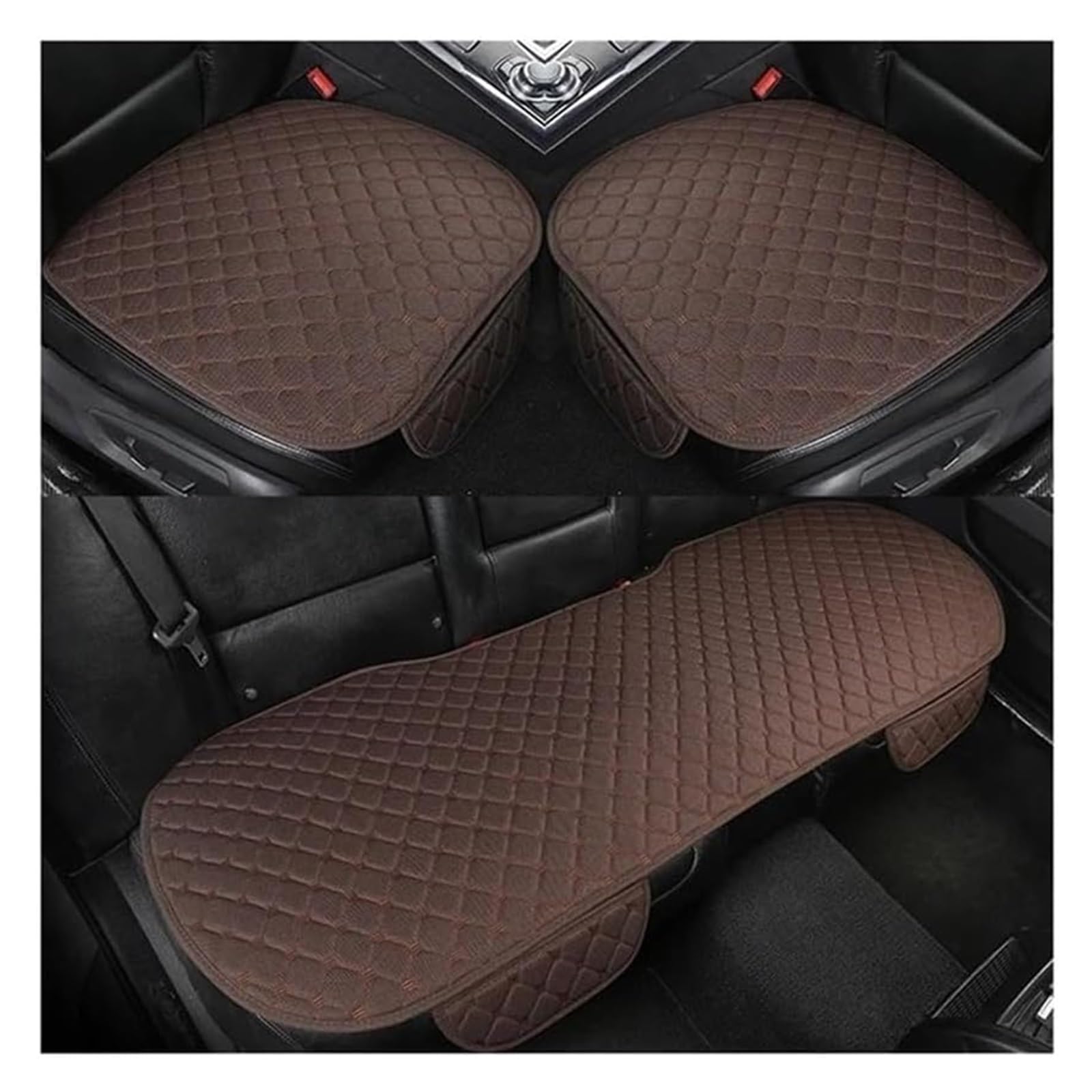 GXSAI Auto Sitz Schonbezug Für B&MW X5 E87 X1 X2 X3 X4 X6 X7 M3 M4 M5 Autositzkissen Innenzubehör Sitz Autokissen(Coffee 5-Seater) von GXSAI