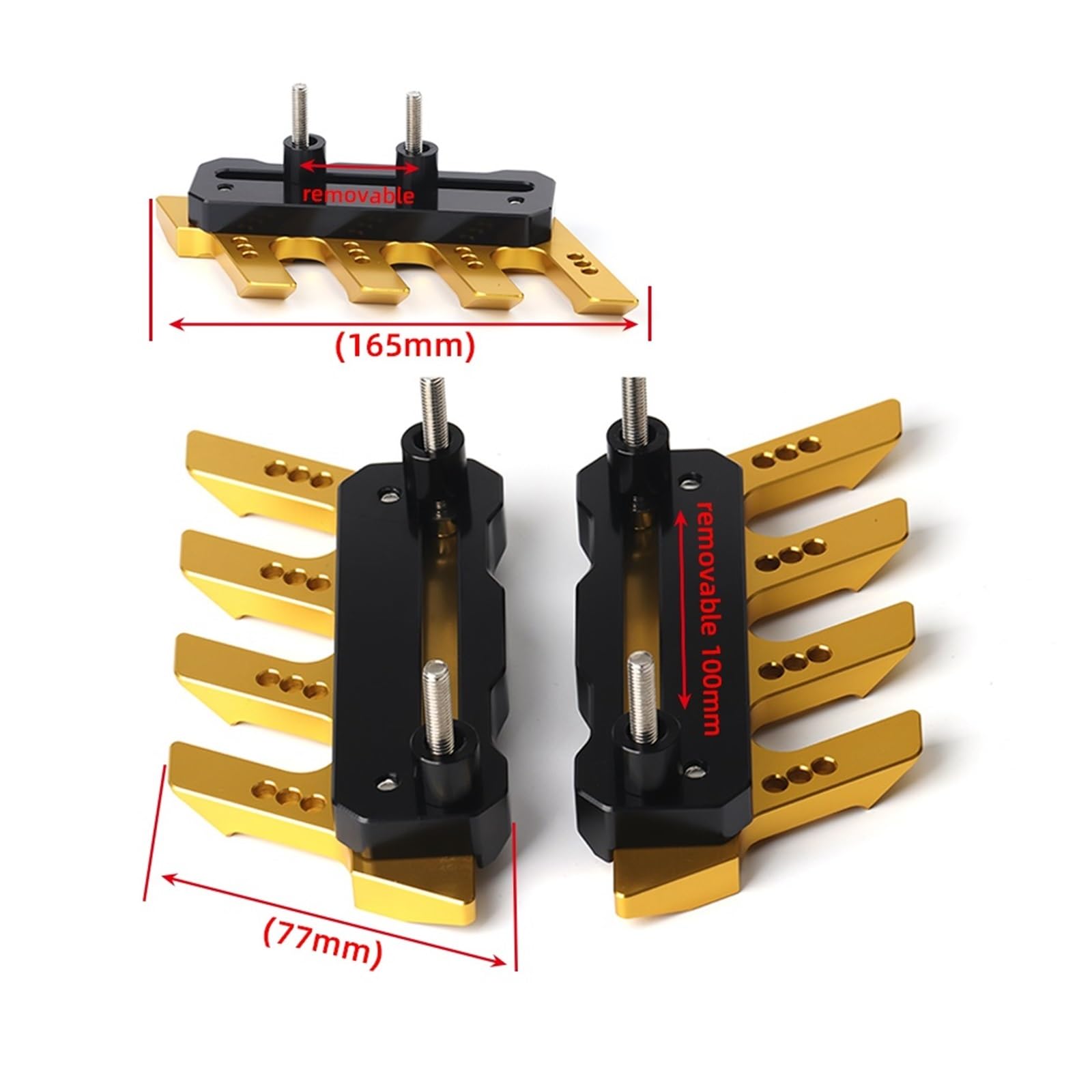 Motorrad CNC Aluminium Kotflügel Vorne Anti-Drop Slider Schutz Abdeckung Für GSX-S1000 GSXS1000 Für GSX-S1000F Motorrad Heckfender Schutzblech(rot) von GXSAI