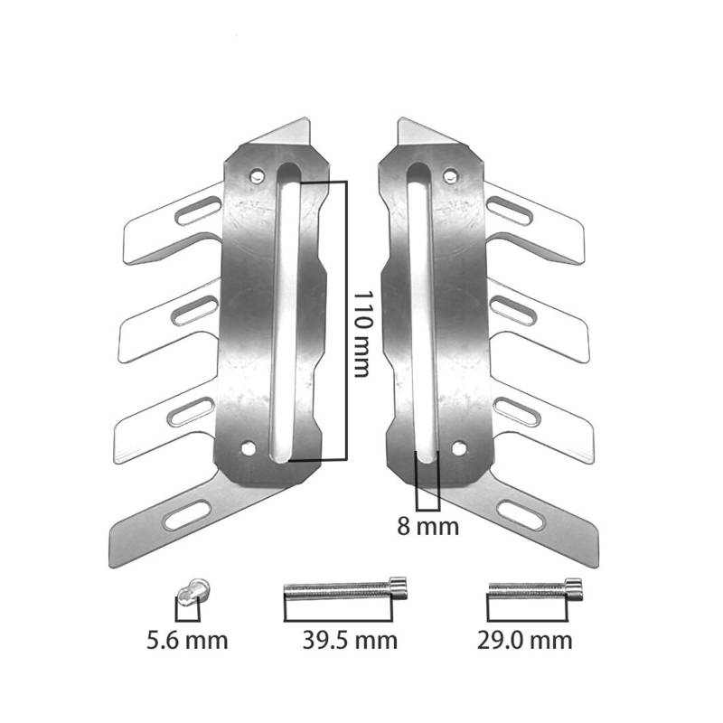 Motorrad Kotflügel Seite Schutz Block Kotflügel Vorne Anti-Fallen Slider Für MT125 Für MT-125 2003 2004 2005 2006 2007 2008 2010 2015 2013 2016-2021 Motorrad Heckfender Schutzblech(Gold,A) von GXSAI