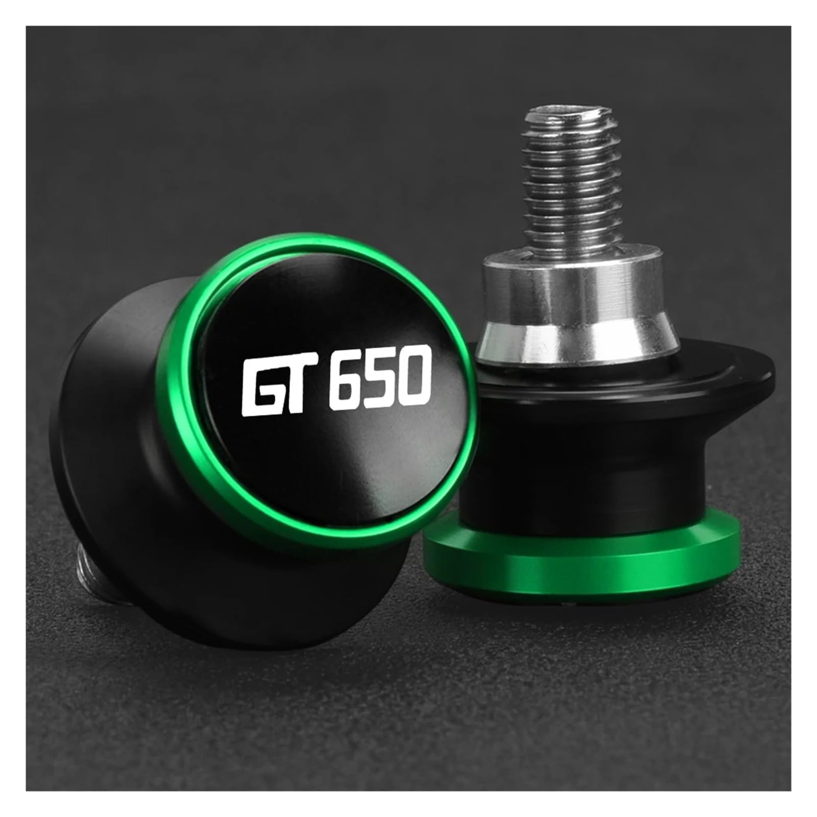 Motorrad Bobbins 10 MM Hinterradständerschrauben Passend Für CF Moto GT650 650GT 2019-2023 Zubehör(A M10 Green) von GXTCJDM