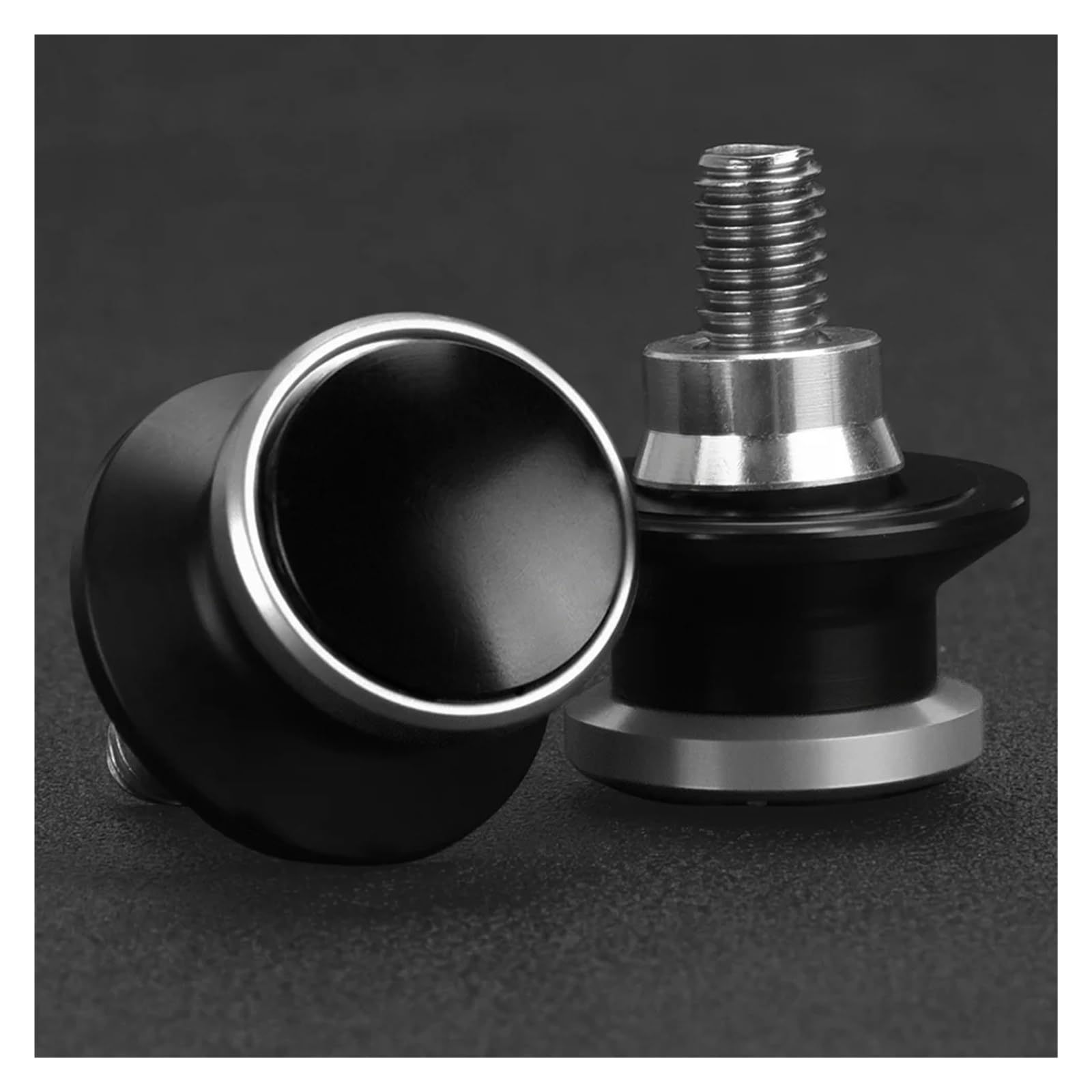 Motorrad Bobbins 8 MM Hinterradständerschrauben Passend für ZX6RR 2000-2004 Zubehör(A M8 Silver) von GXTCJDM