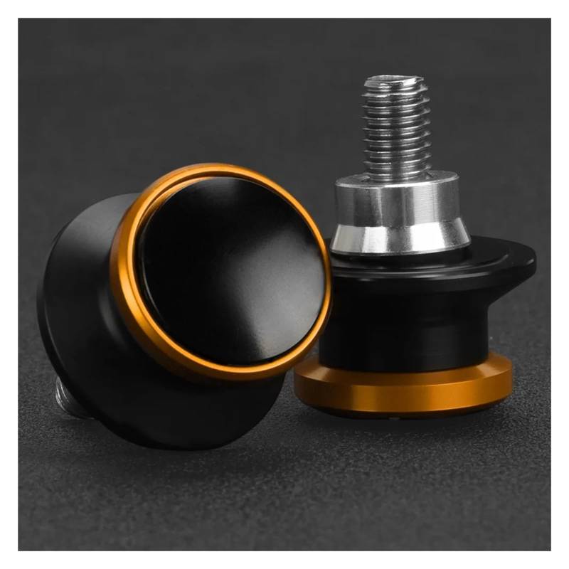 Motorrad Bobbins 8 MM Hinterradständerschrauben Passend für ZX6RR 2000-2004 Zubehör(A M8 orange) von GXTCJDM