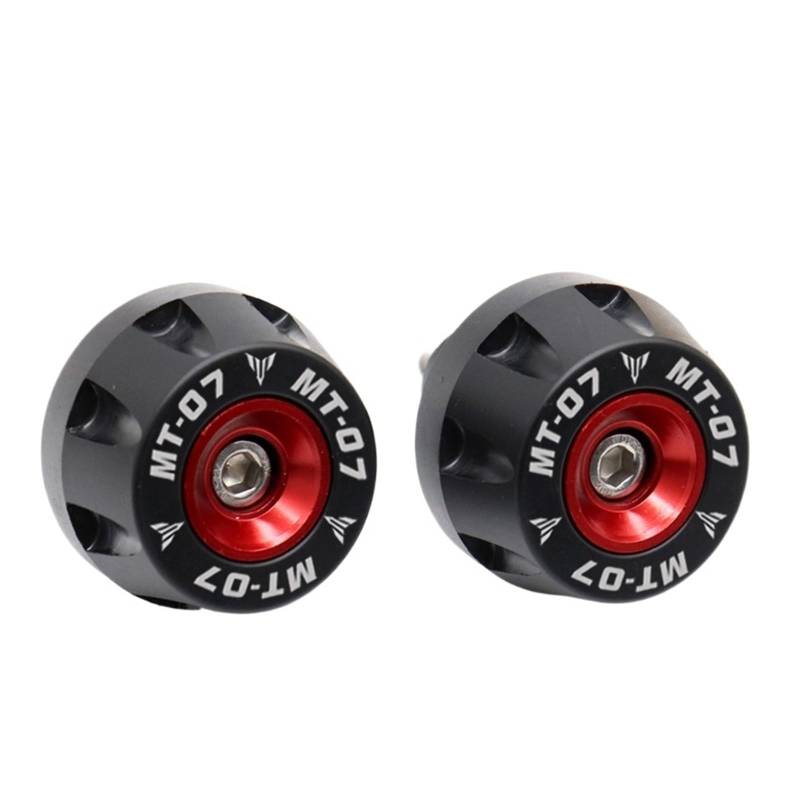 Motorrad Bobbins Crash Zubehör Ständer Schraube Passend Für MT07 FZ07 2015-2021 2022(Red) von GXTCJDM