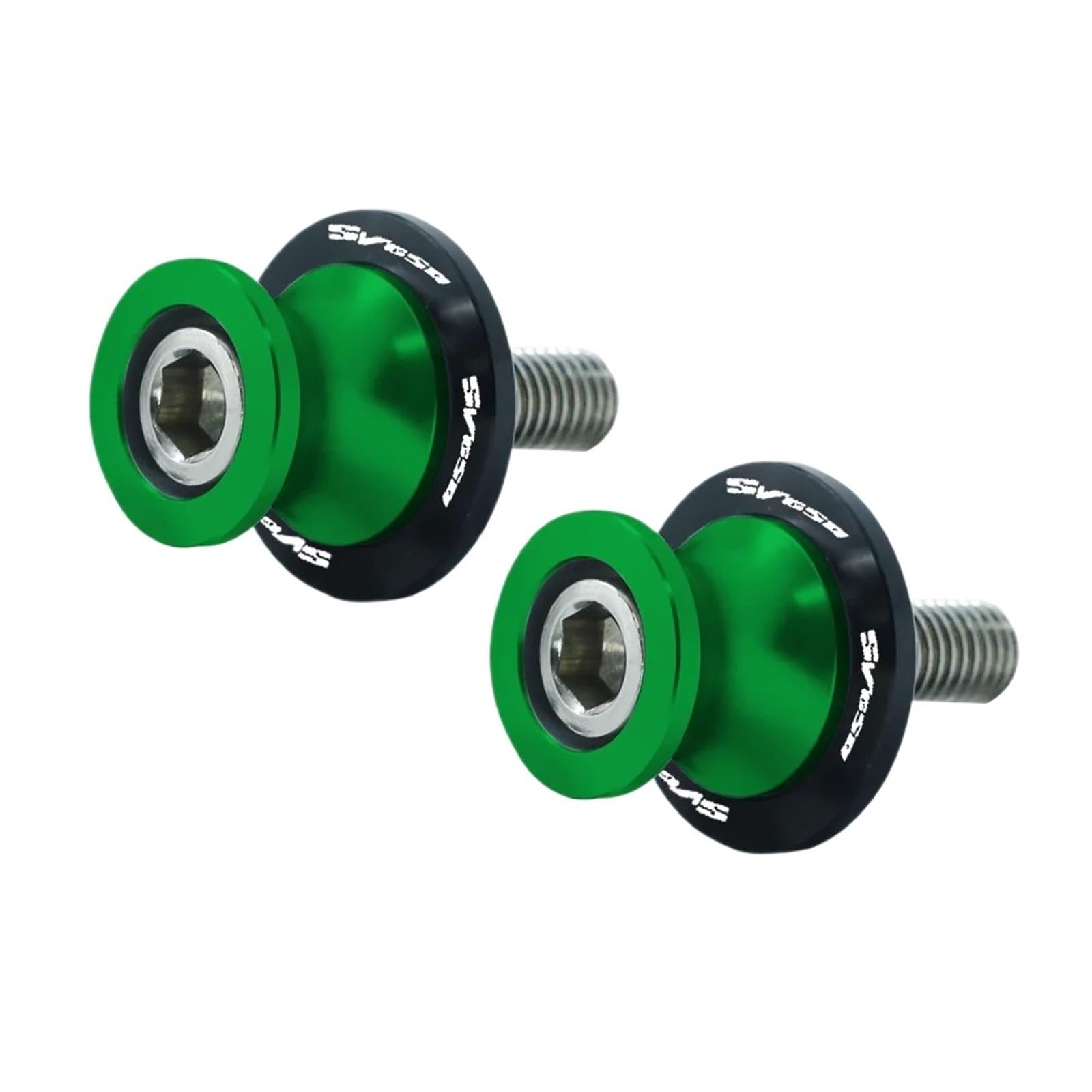 Motorrad Bobbins Geeignet Für SV650 / S SV650S SV 650 6/8/10MM Stand Schraube Paddock(Green M8) von GXTCJDM