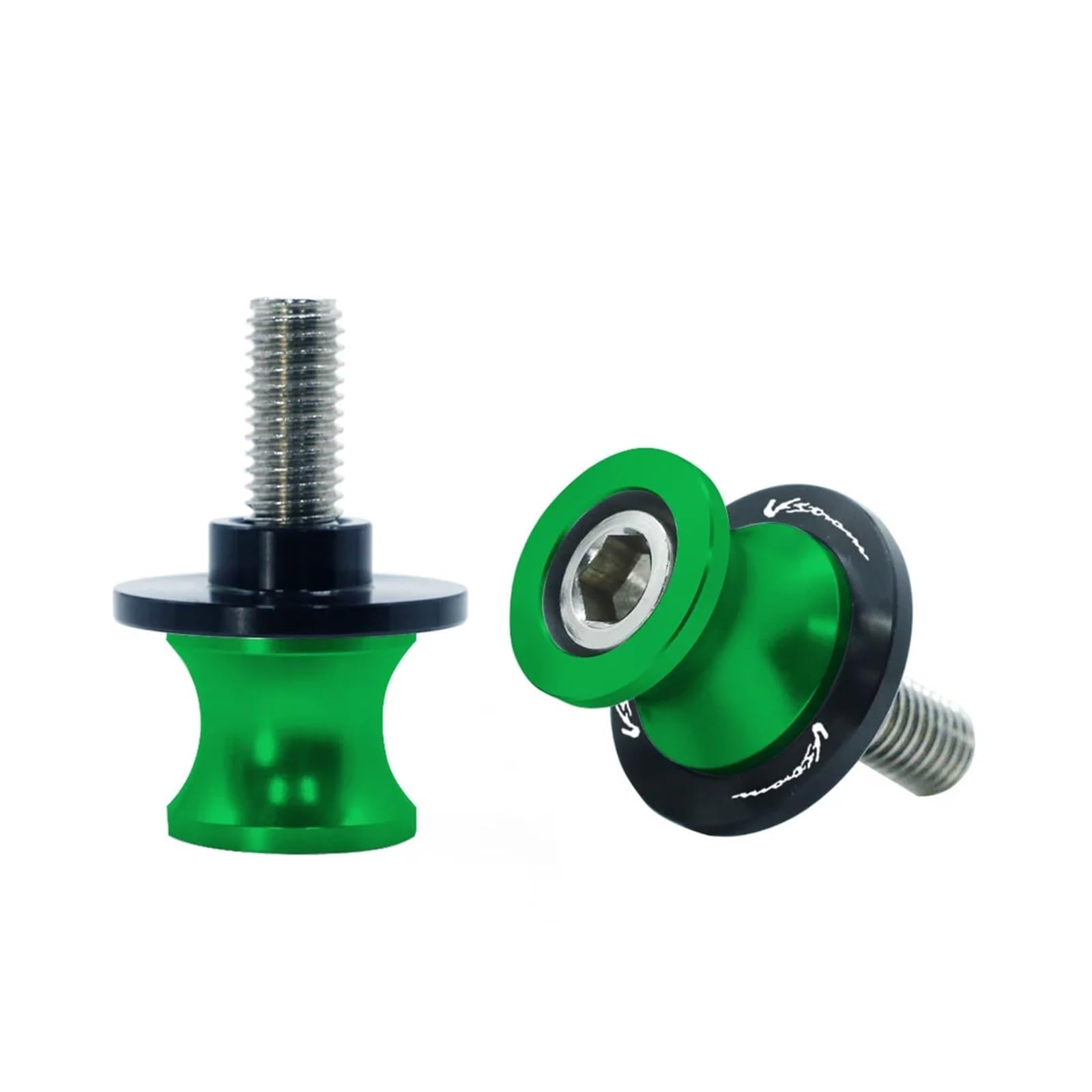 Motorrad Bobbins Geeignet Für V-Storm 650 V-Storm650 VStorm 6/8/10MM Schwingenständerschraube(Green-M6) von GXTCJDM