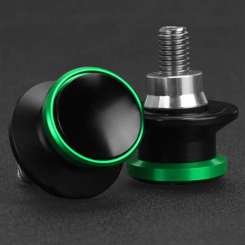 Motorrad Bobbins Hinterer Ständer Schrauben Passend Für VTR1000F VTR1000 FV FW FX FIRESTOM 1997-2005(A M8 Green) von GXTCJDM