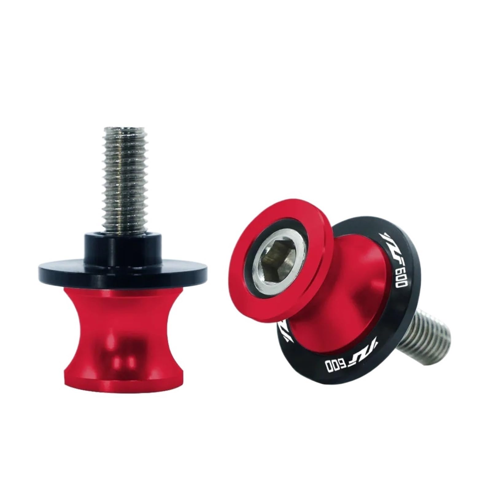 Motorrad Bobbins Hinterradständerschrauben Paddock Passend Für YZF600 YZF600RSC(Red-m6) von GXTCJDM