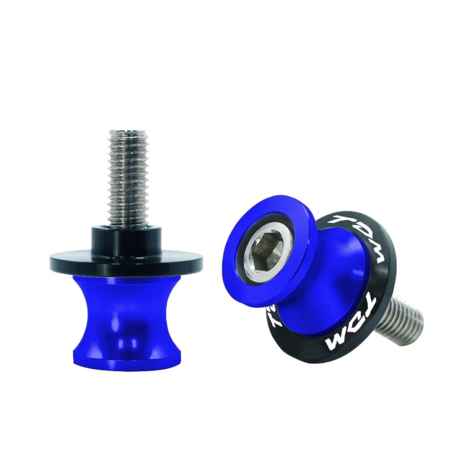 Motorrad Bobbins M 6 Ständerschraube Paddock passend für TDM 850 TDM850 TDM 900 TDM900 alle Baujahre(Blau) von GXTCJDM