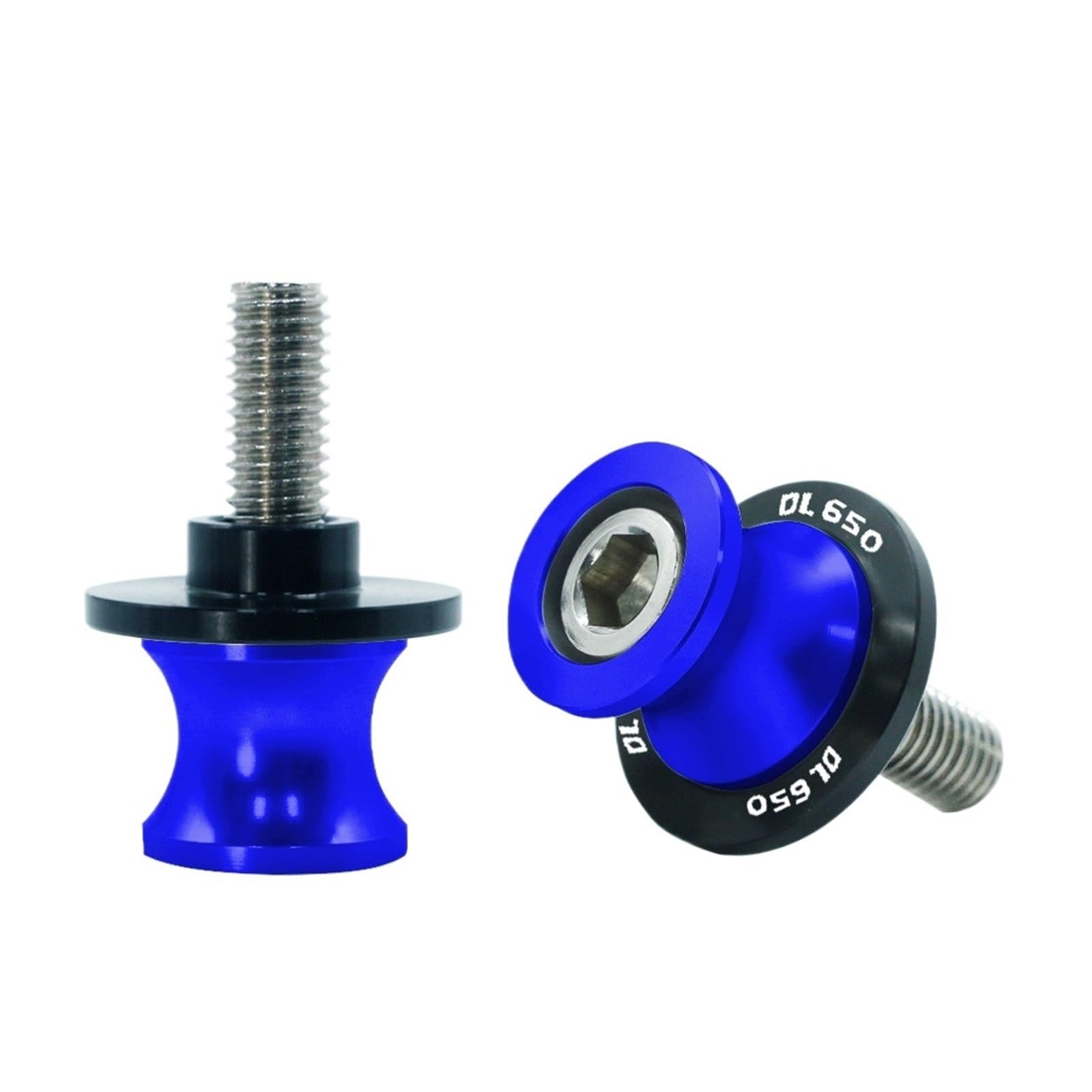 Motorrad Bobbins Passend Für DL650 DL 650 V Strom V-Strom Hinterradständer Schrauben Paddock(Blue-10m) von GXTCJDM