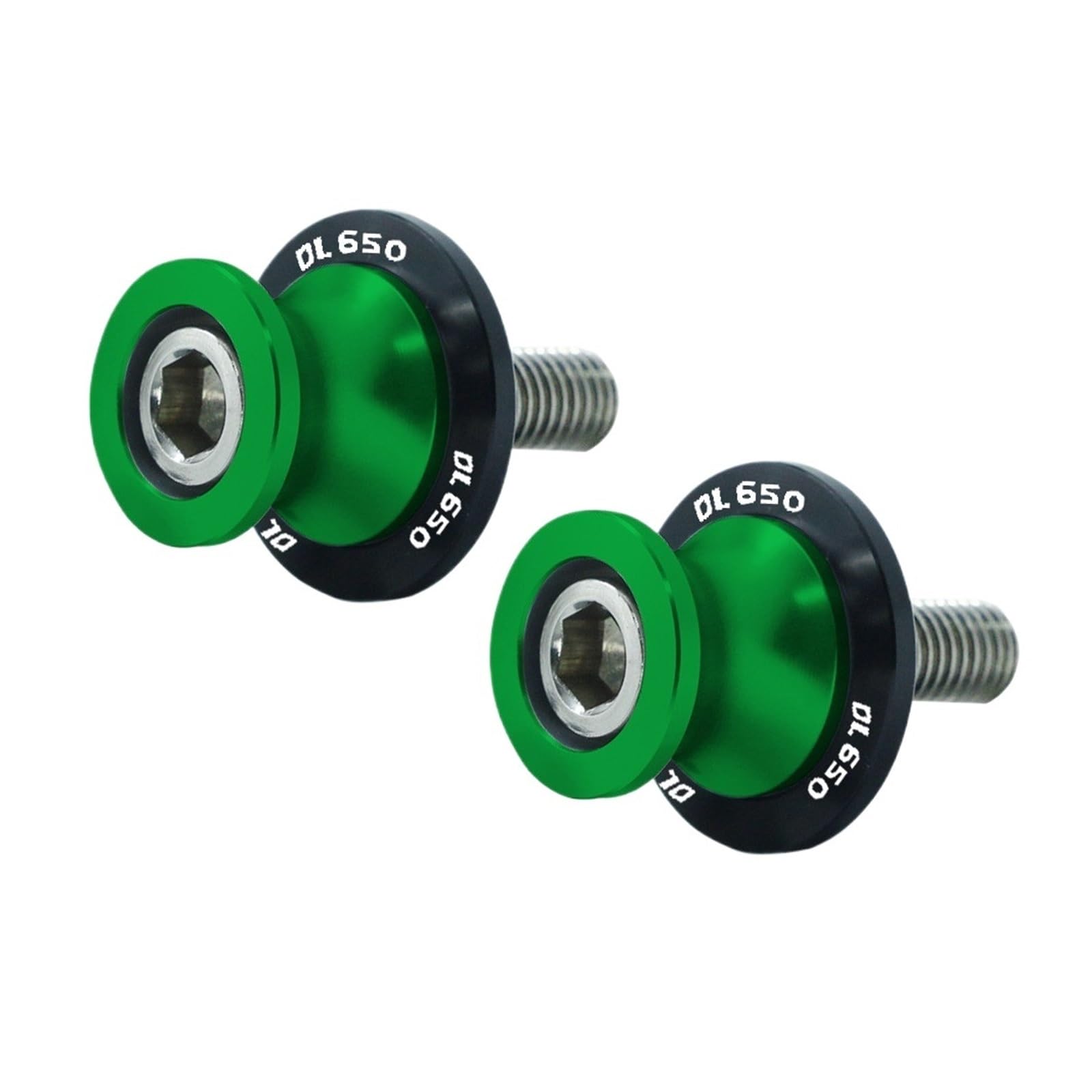 Motorrad Bobbins Passend Für DL650 DL 650 V Strom V-Strom Hinterradständer Schrauben Paddock(Green-10m) von GXTCJDM