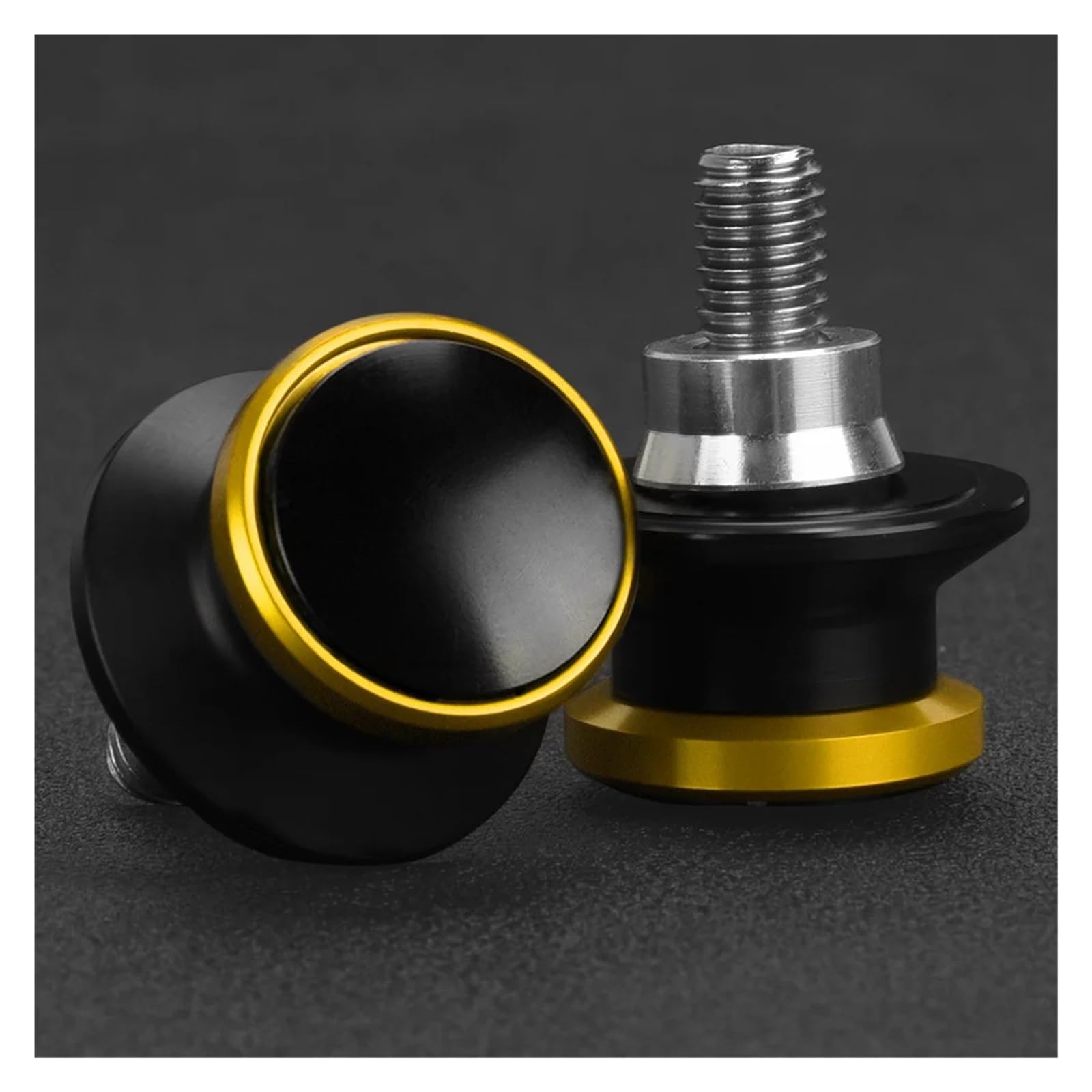 Motorrad Bobbins Passend Für Hinterradständerschrauben VFR 800 1200 750 F/R/S/FH/FV 8 MM Zubehör(A M8 Gold) von GXTCJDM