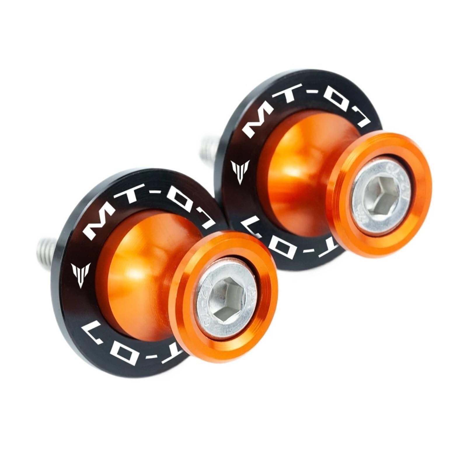 Motorrad Bobbins Passend Für MT07 MT 07 M6 Motorradständer Paddockschrauben Schutz(Orange) von GXTCJDM