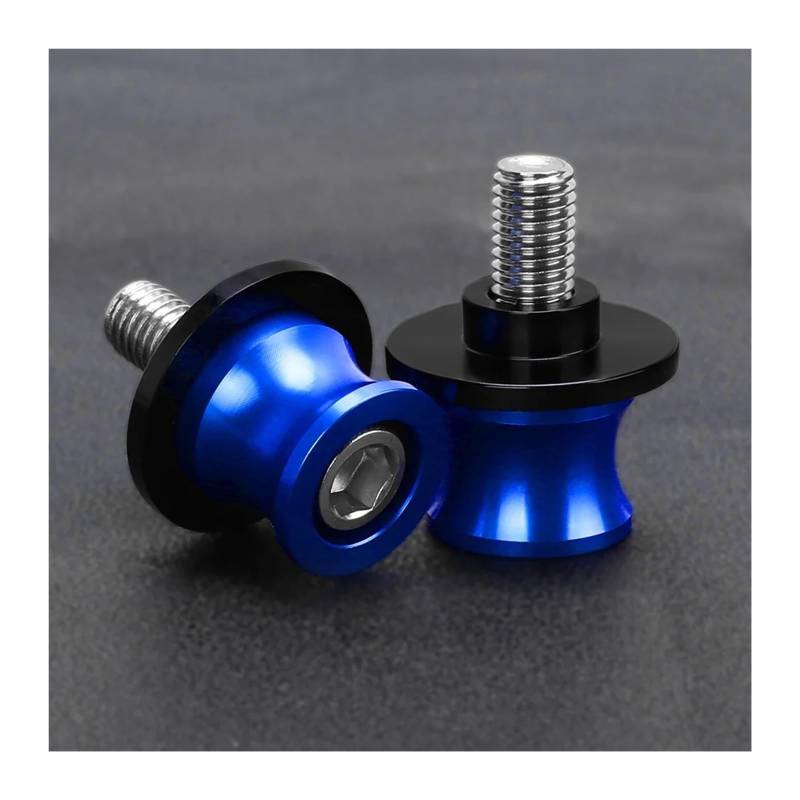 Motorrad Bobbins Passend Für YZFR3 R25 R6 R1 1999-2024 6 MM Hinterradständerschrauben(B M6 Blue) von GXTCJDM