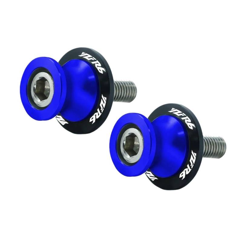 Motorrad Bobbins Passend Für YZFR6 Zubehör Spulen Hinterradständer Schrauben Paddock M 6 M 8 M 10(Blue-m6) von GXTCJDM