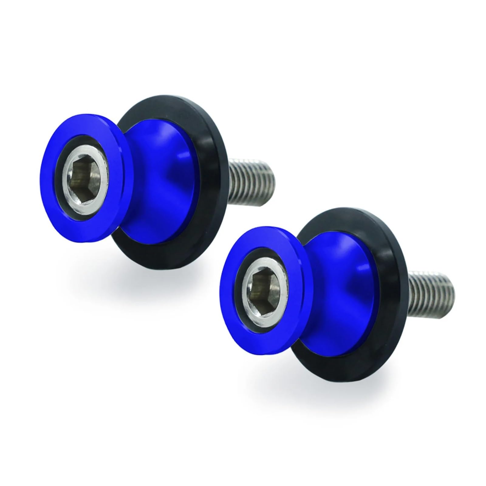 Motorrad Bobbins Passend Für Z1000 Z 1000 Alle Baujahre M 8 M 10 Hinterradständer Schrauben Paddock(8mm Blue) von GXTCJDM