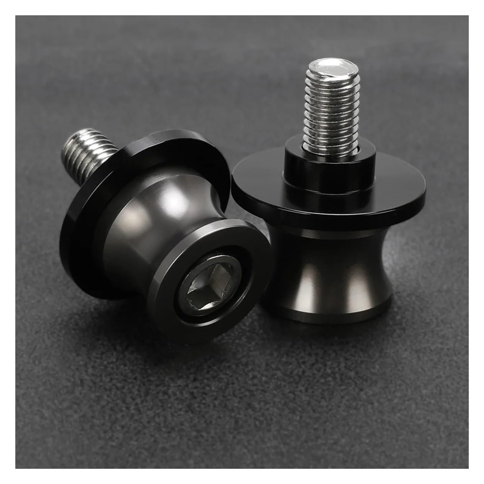 Motorrad Bobbins Passend Für Z1000SX 2010-2019 8 MM Spulen Hinterer Ständer Schrauben(B M8 Gray) von GXTCJDM