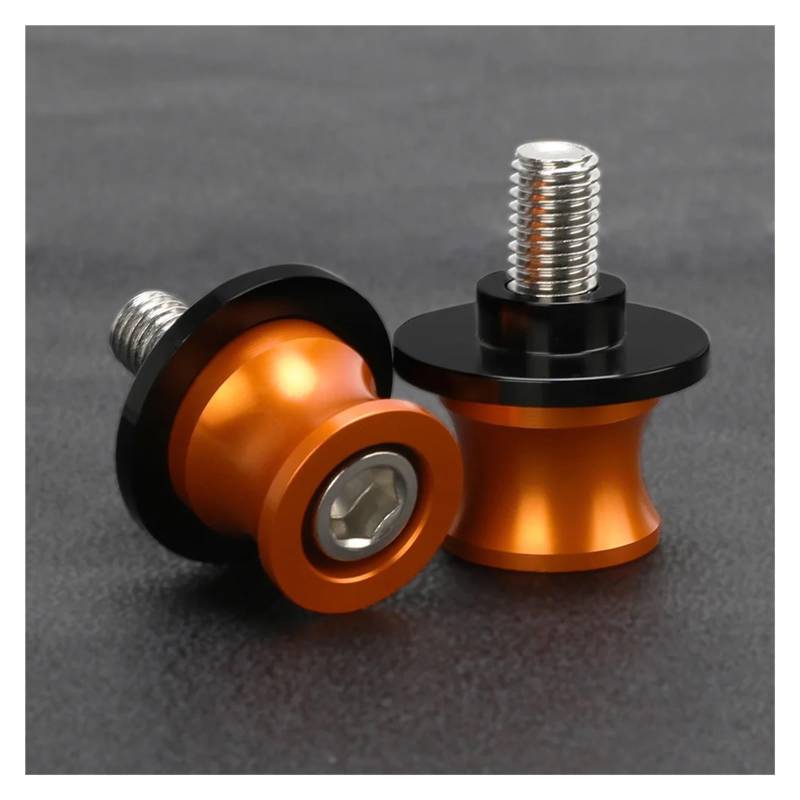 Motorrad Bobbins Passend Für Z1000SX 2010-2019 8 MM Spulen Hinterer Ständer Schrauben(B M8 orange) von GXTCJDM