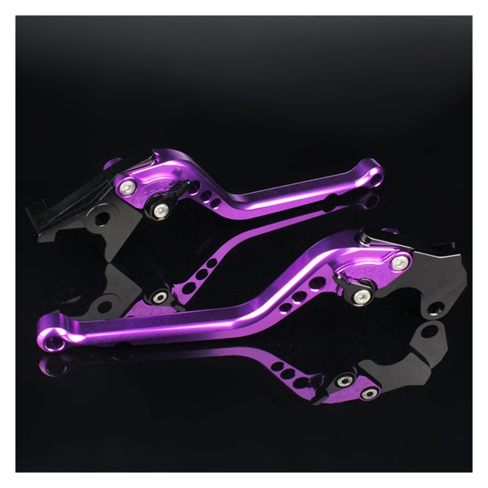 Motorrad Bremse Kupplung Geeignet Für CB125/F/R CB125F R 2019 Verstellbares Motorrad-Griffzubehör(Long Purple) von GXTCJDM