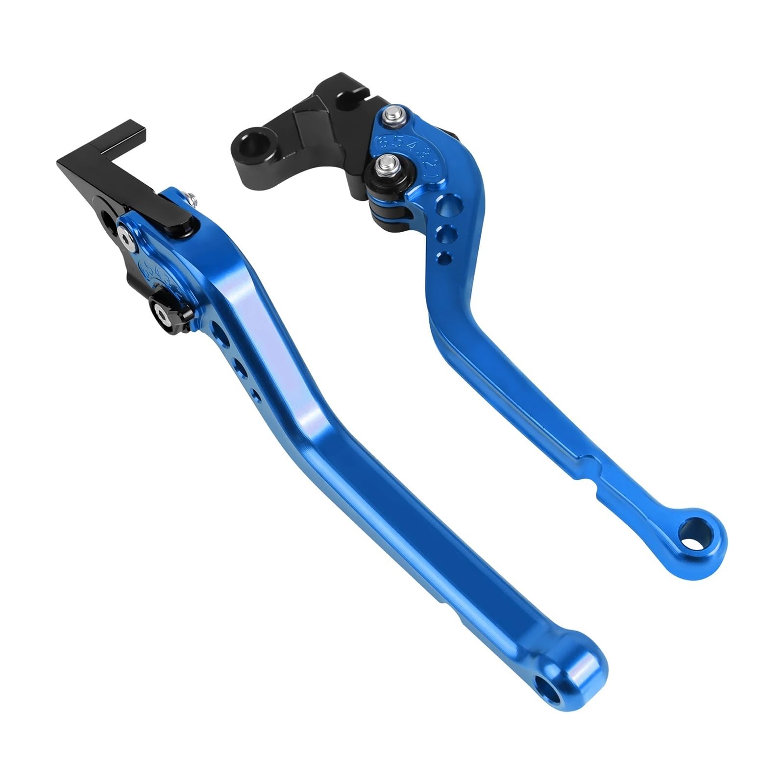 Motorrad Bremse Kupplung Geeignet Für GSX1300R Hayabusa 1999-2023 Access Kurze Lange Griff(Blue Long 99-07) von GXTCJDM