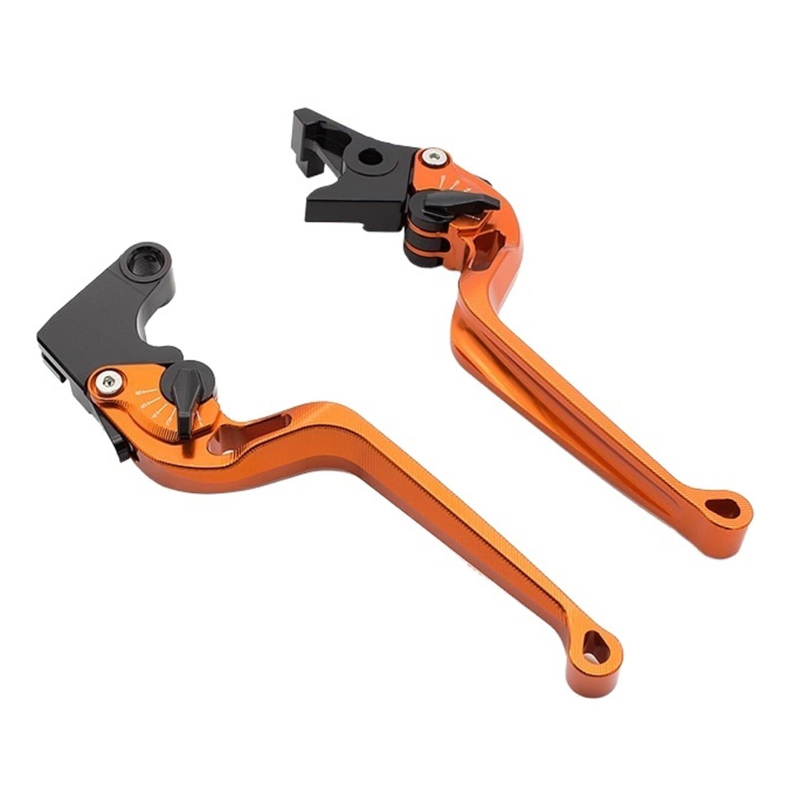 Motorrad Bremse Kupplung Geeignet Für GSXR600 Gsxr 600 2011-2019 Einstellbare Kurze Lange Griffgriffe(Short Orange) von GXTCJDM