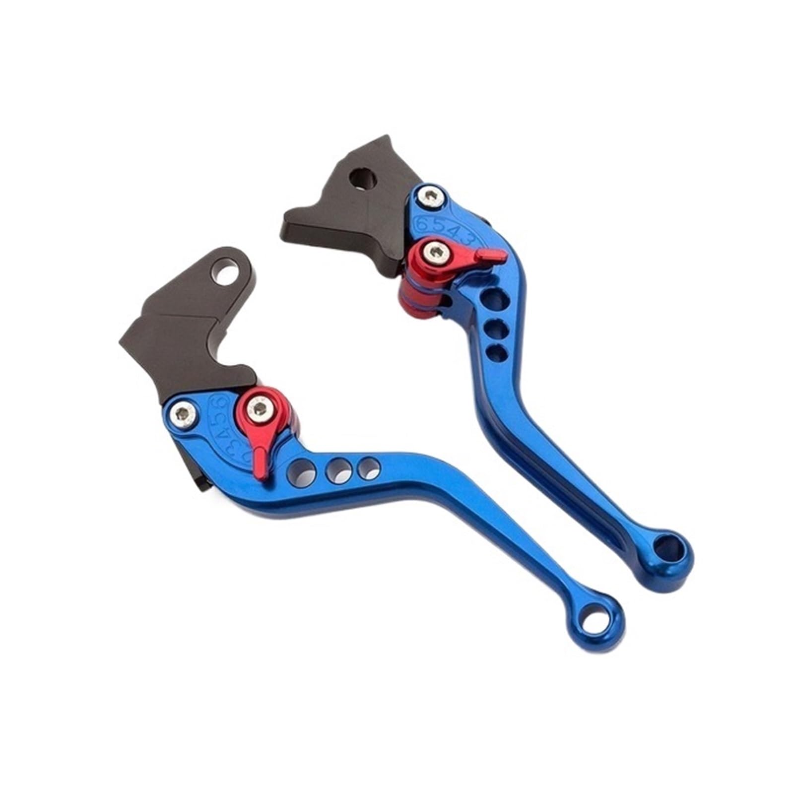 Motorrad Bremse Kupplung Geeignet Für TL1000R 1998-2003 Einstellbare Griff Zubehör(Short Blue) von GXTCJDM