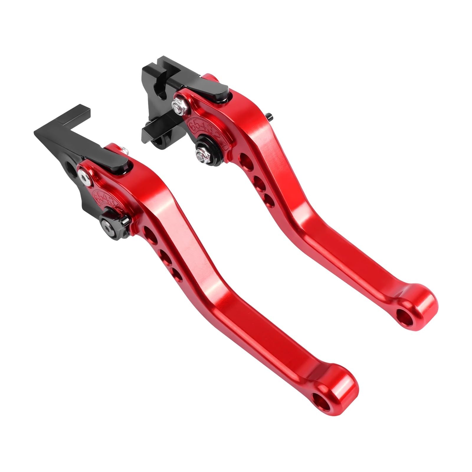 Motorrad Bremse Kupplung Geeignet Für ZX6R 636 07-18 ZX10R 06-15 Z1000SX/NJ 1000 11-16 Z1000 07-16 Kurz Lang Einstellbar(Short red) von GXTCJDM