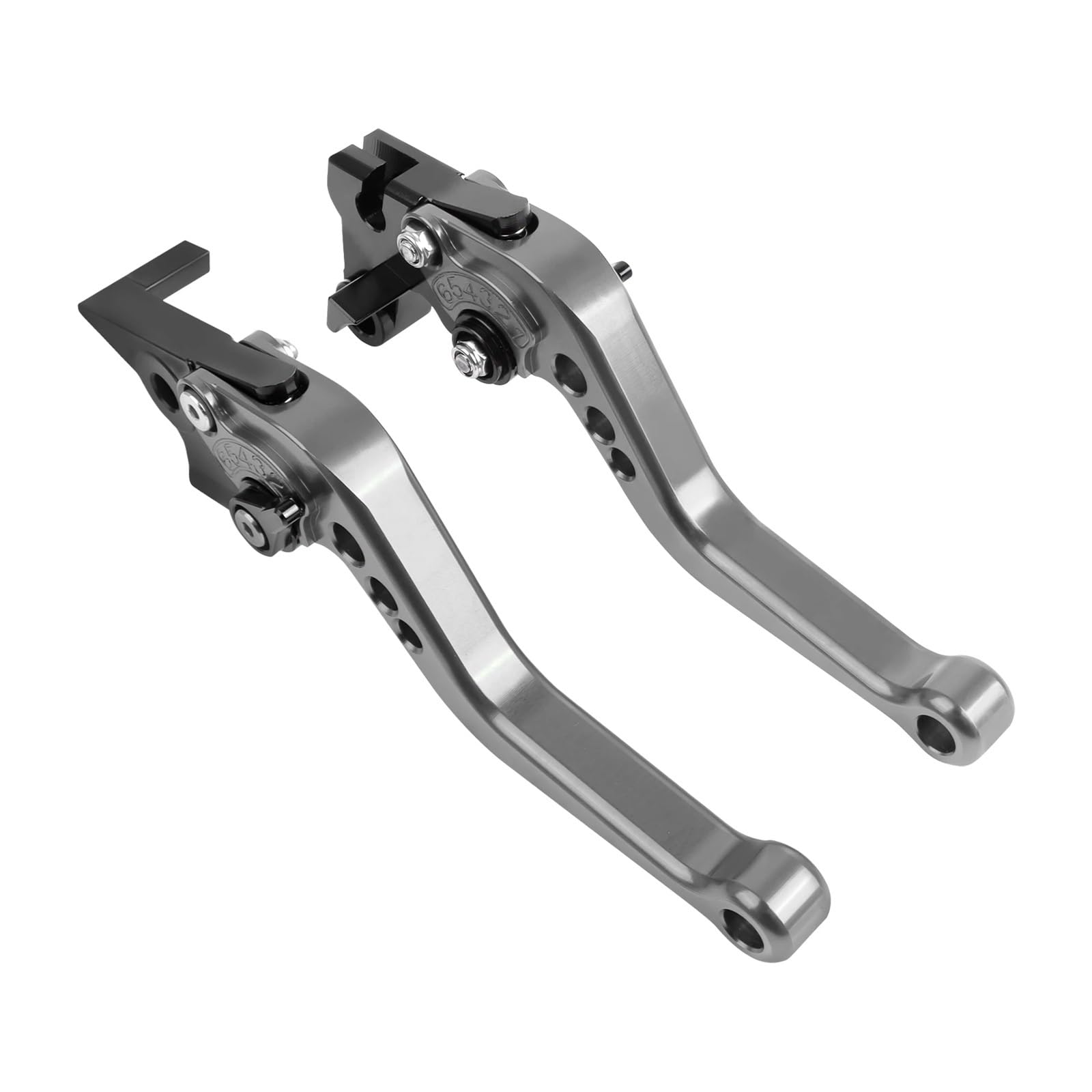 Motorrad Bremse Kupplung Zubehör Einstellbar Geeignet Für Z750 2007-2012 Z800 2013-2016 Kurze Lange Griffe(Short Titanium) von GXTCJDM