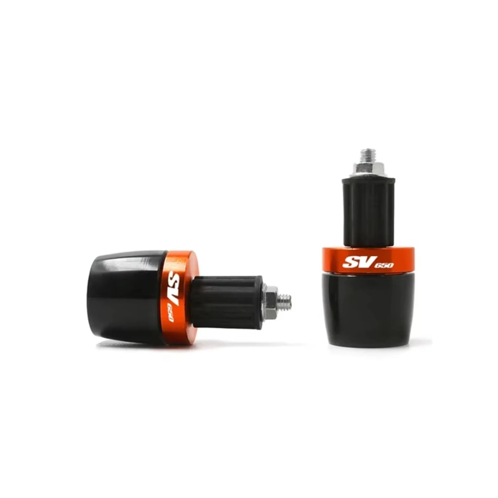 Motorrad Lenkergewichte 7/8 "22 MM Motorrad Lenker Griffe Ende Stecker Slider Passend Für SV650 SV 650 S(Orange) von GXTCJDM