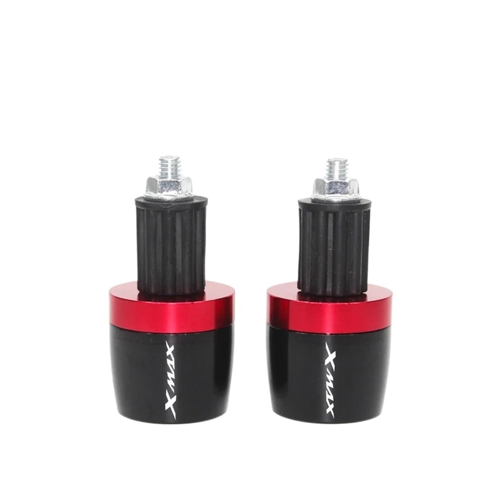 Motorrad Lenkergewichte Geeignet Für Xmax 7/8 Zoll 22 Mm Griffe Lenkerendkappen Stecker(Red) von GXTCJDM