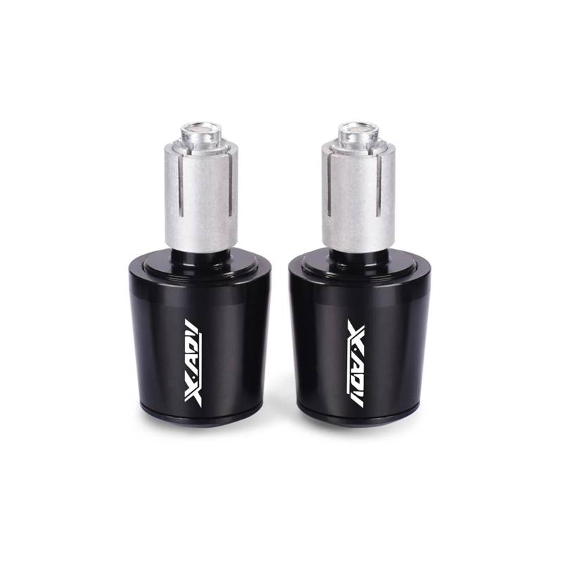 Motorrad Lenkergewichte Griffe Bar End Plug Caps 7/8" 22 MM Passend Für XADV 750 2016-2022(Schwarz) von GXTCJDM