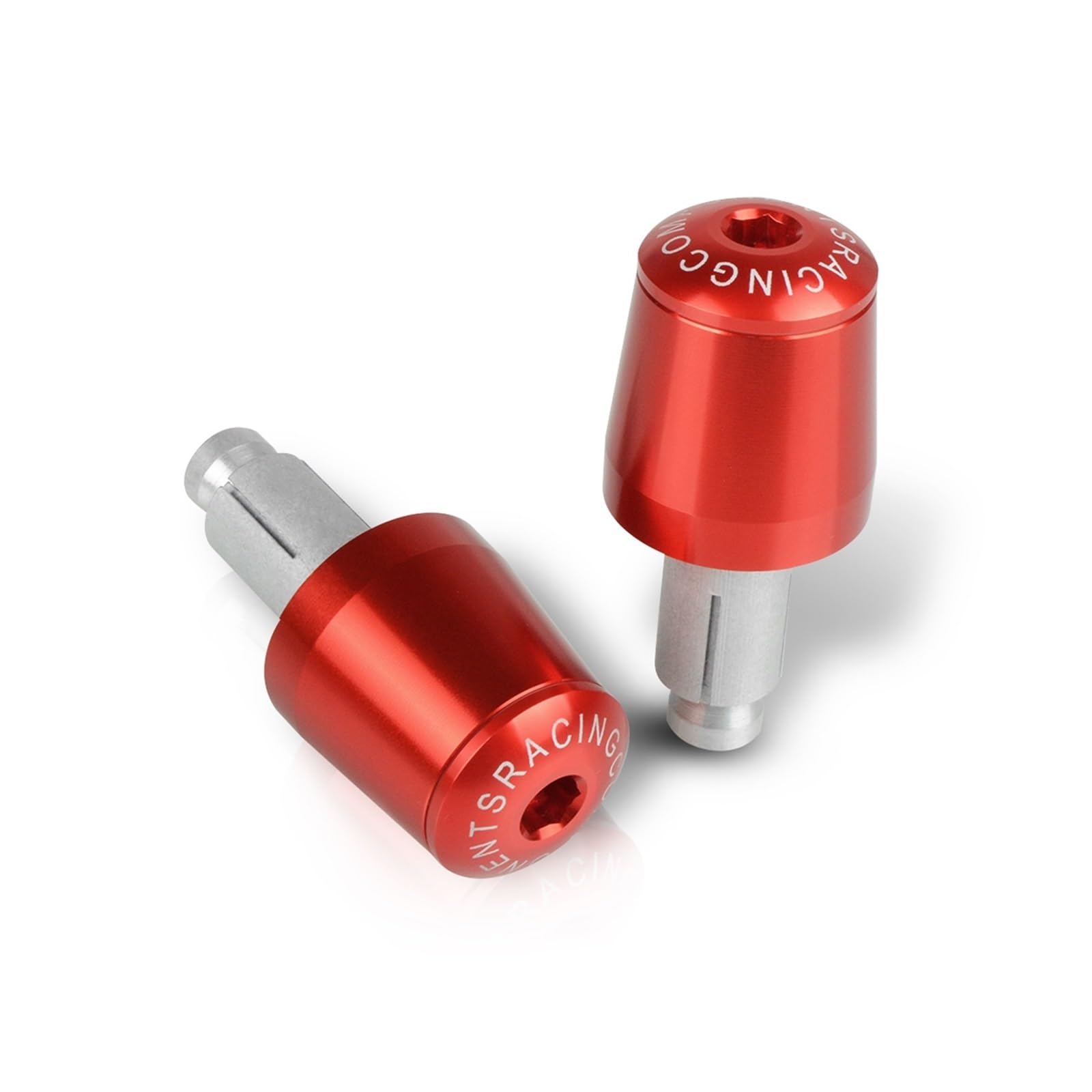 Motorrad Lenkergewichte Griffe Bar Hand Stecker Enden Kappen Geeignet Für CBF600S 2004-2010 Zubehör(Red) von GXTCJDM