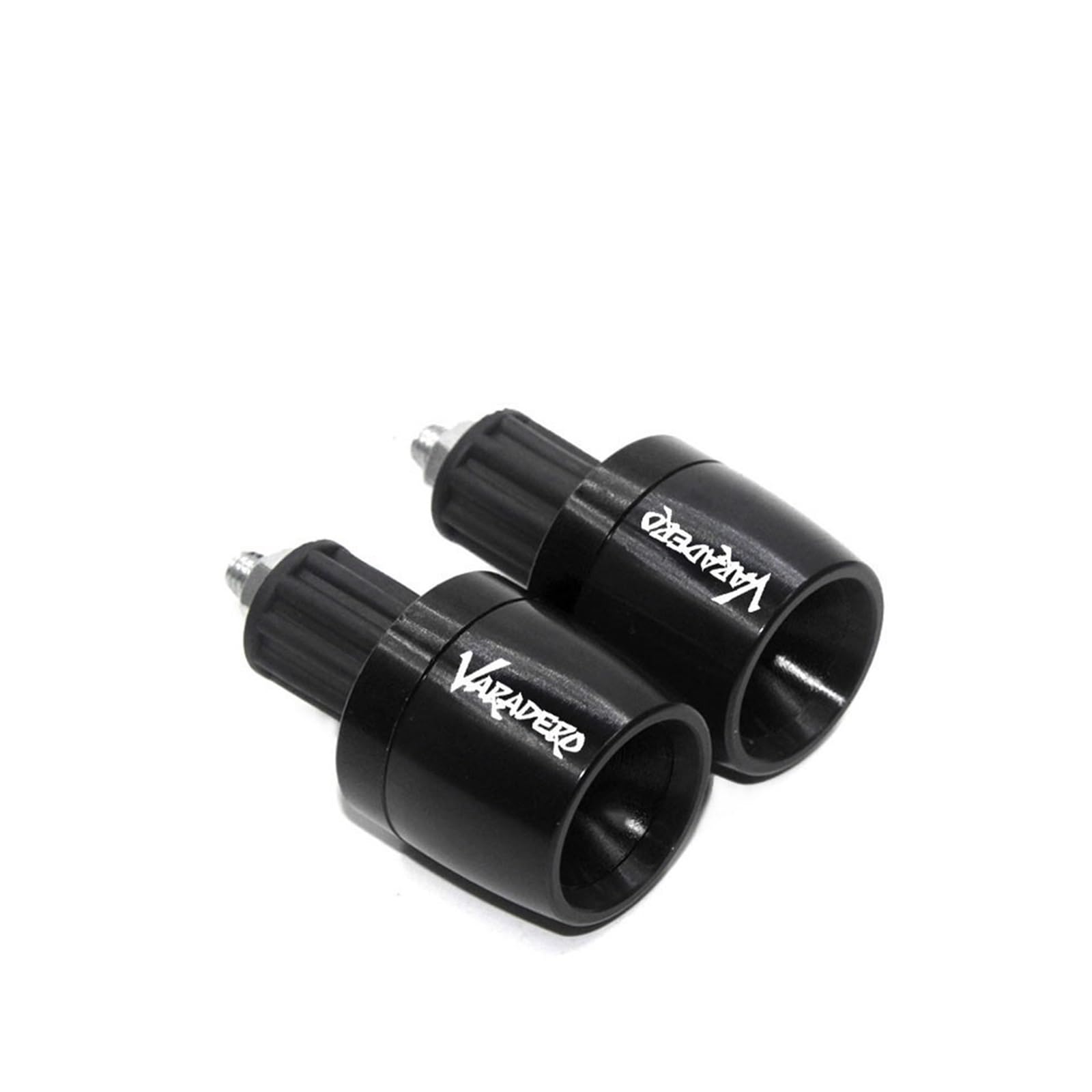 Motorrad Lenkergewichte Lenkergriffe Stecker Schieber Endkappen Passend Für XL 125V XL125V Varadero 2001-2010(Schwarz) von GXTCJDM