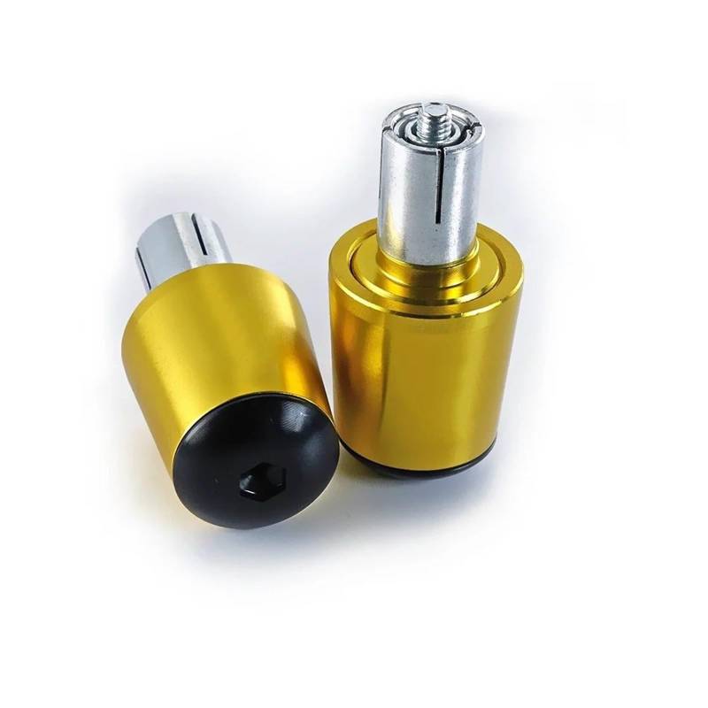 Motorrad Lenkergewichte Motorrad 7/8" 22 MM Lenkergriffe Bar End Plugs Zubehör(Yellow) von GXTCJDM