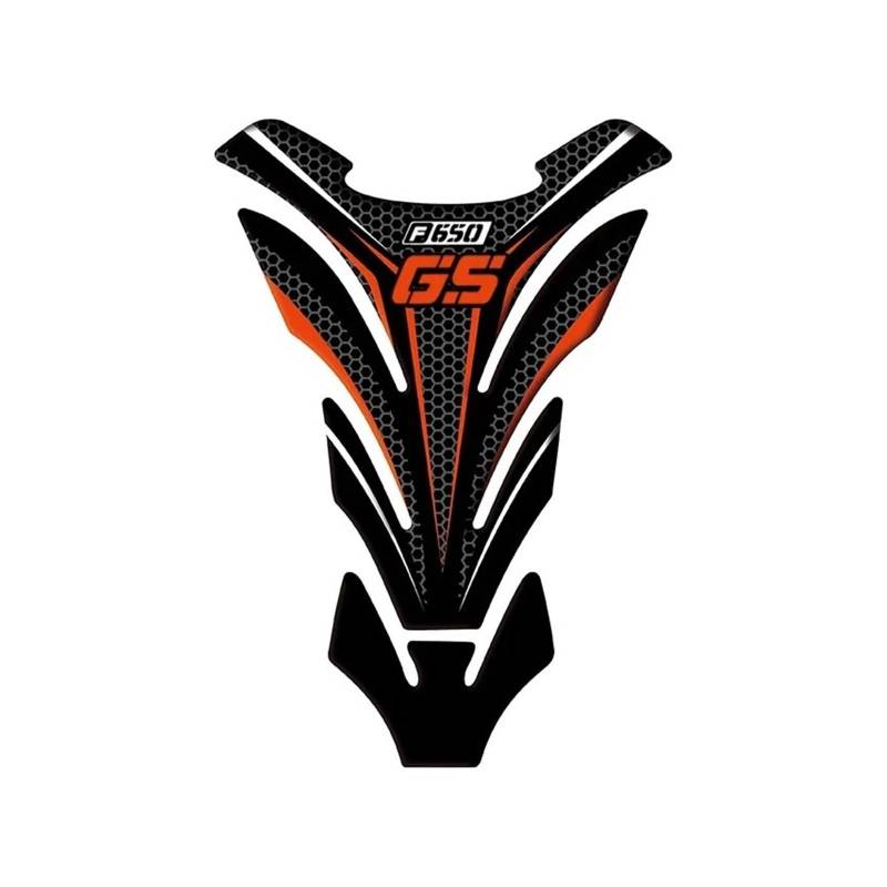 Motorrad Seitliche Tankschutz Fischgräten Pad Schutz Geeignet Für F650 GS(Orange t) von GXTCJDM