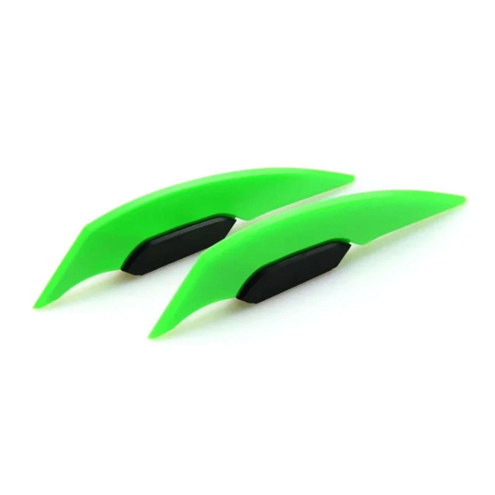 Motorrad Winglet 1 Paar Universal Winglet Aerodynamischer Spoiler Dynamische Dekoration Aufkleber Für Motorrad Roller(Green) von GXTCJDM