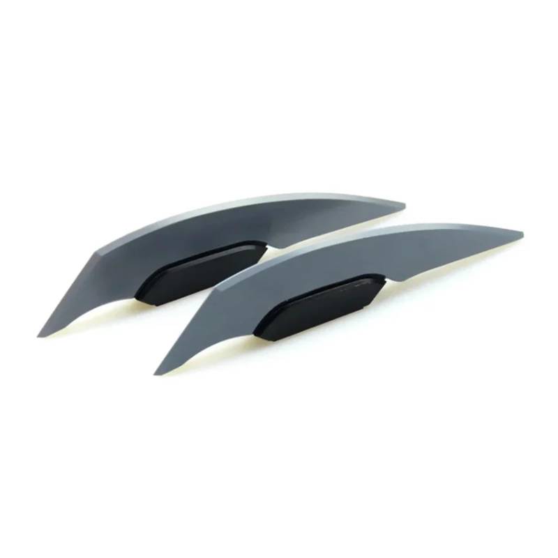 Motorrad Winglet 1 Paar Universal Winglet Aerodynamischer Spoiler Dynamische Dekoration Aufkleber Für Motorrad Roller(Gris) von GXTCJDM