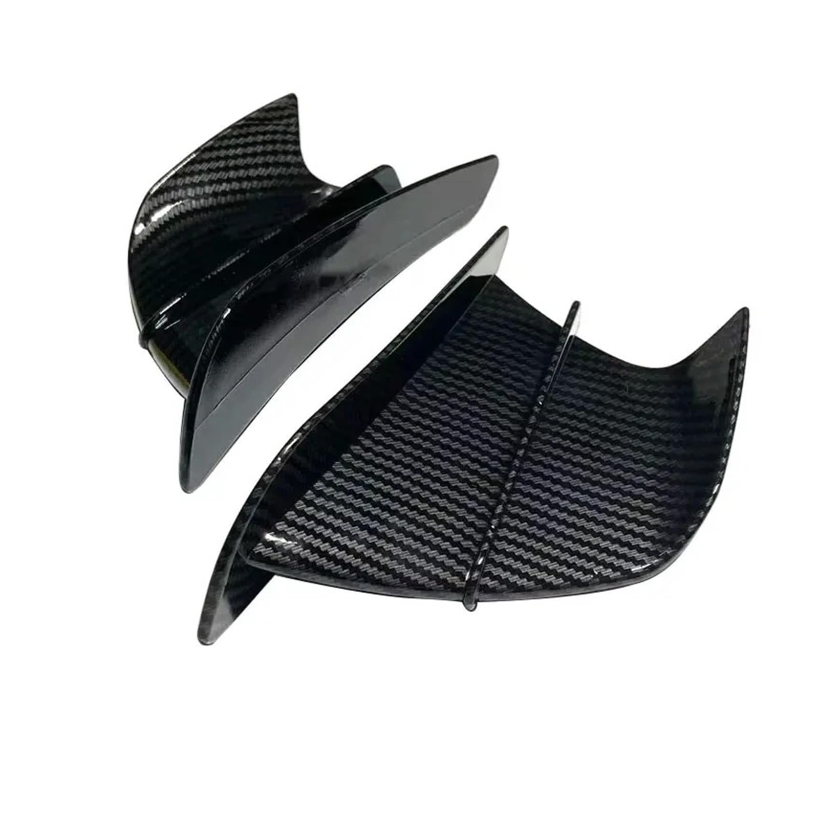 Motorrad Winglet Geeignet Für CB650R CB1000 CB1000R CBR1100 CBR600RR CBR900RR Winglet Aerodynamic Kit Spoiler(Glossy Carbon Look) von GXTCJDM