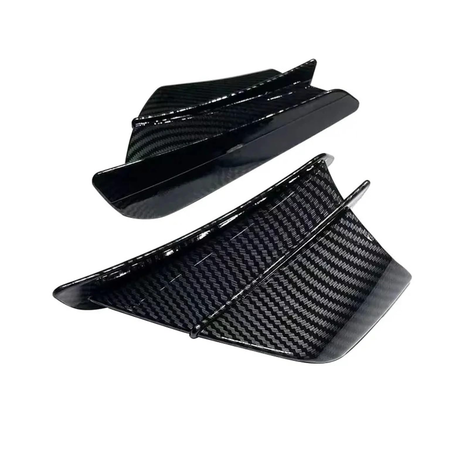 Motorrad Winglet Geeignet Für F900XR F900R Winglets Luftabweiser Universal Aerodynamic Kit Spoiler(Glossy Carbon Look) von GXTCJDM