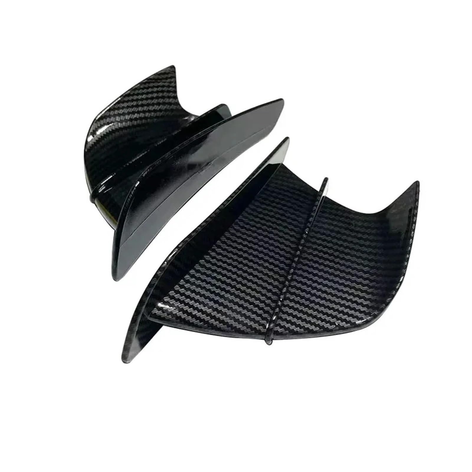 Motorrad Winglet Geeignet Für S1000RR Winglet Aerodynamischer Flossenspoiler(Glossy Carbon Look) von GXTCJDM