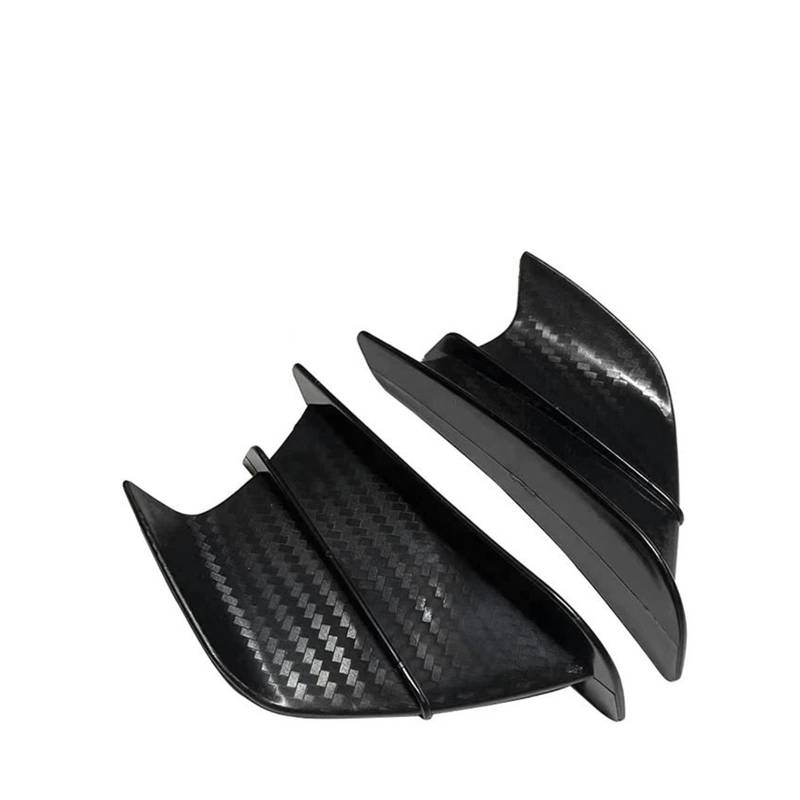 Motorrad Winglet Geeignet Für Z125 Z250SL 250R 300R Z300 Z400 400R KLX250 ZZR1200 Winglet Aerodynamik-Kit Spoiler(Matte Carbon Look) von GXTCJDM