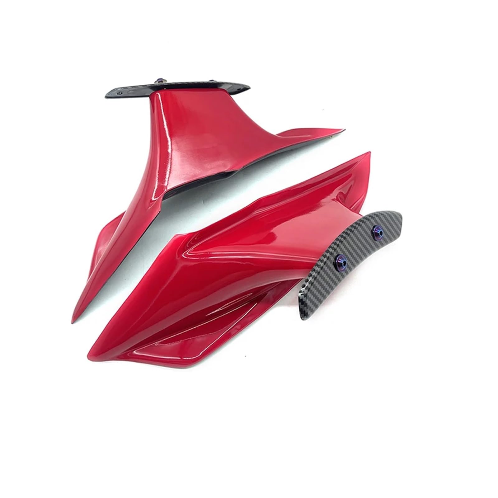 Motorrad Winglet Schutzabdeckungssatz Feste Verkleidungs-Winglets Aerodynamisch Geeignet Für CBR650R 2019–2023(RED) von GXTCJDM