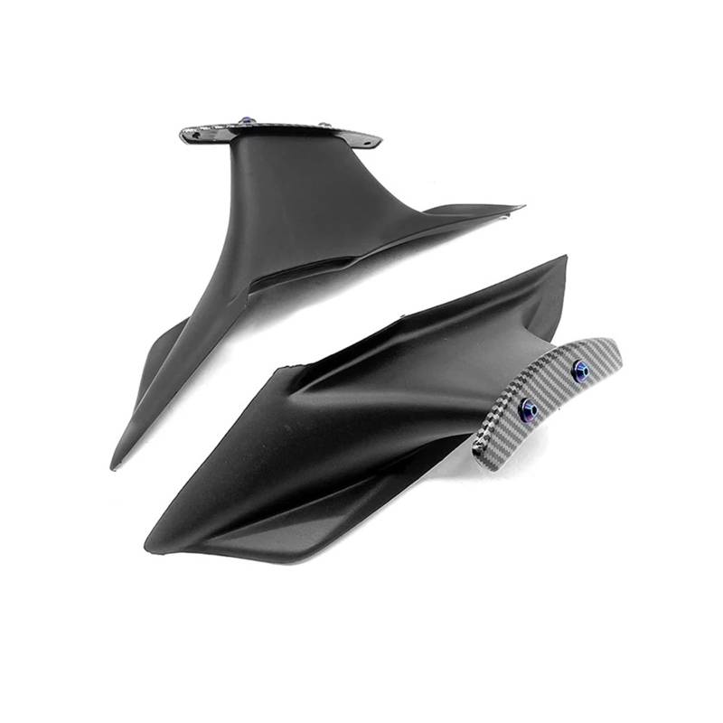 Motorrad Winglet Schutzabdeckungssatz Feste Verkleidungs-Winglets Aerodynamisch Geeignet Für CBR650R 2019–2023(Schwarz) von GXTCJDM