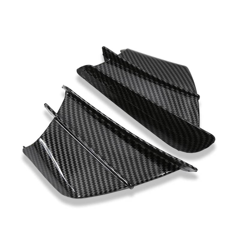 Motorrad Winglet Universal Winglet Aerodynamik-Kit Spoiler(Glossy Carbon Look) von GXTCJDM