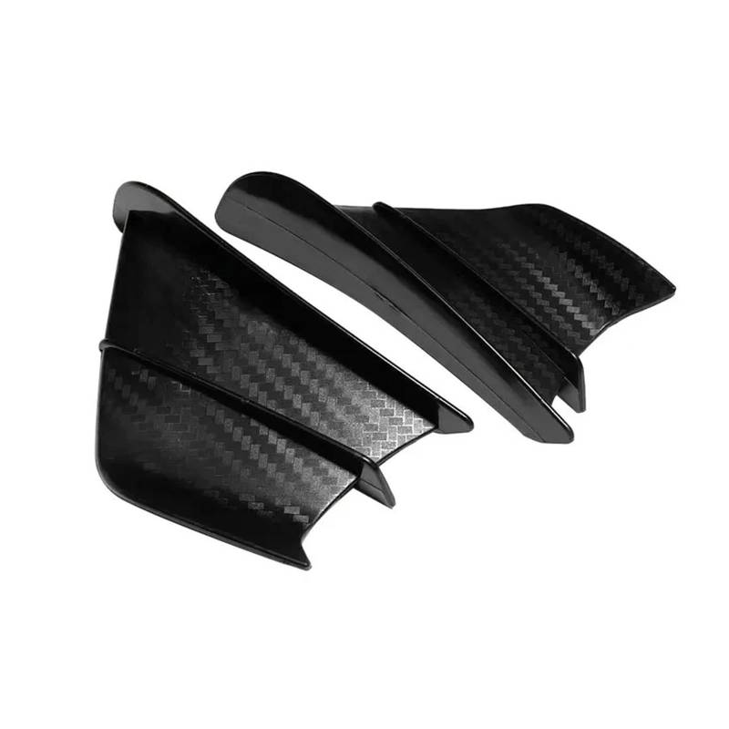 Motorrad Winglet Universelles Aerodynamisches Winglet-Spoiler-Set Mit Dekorationsaufkleber Geeignet Für Nija 250/400(Matte Carbon Look) von GXTCJDM