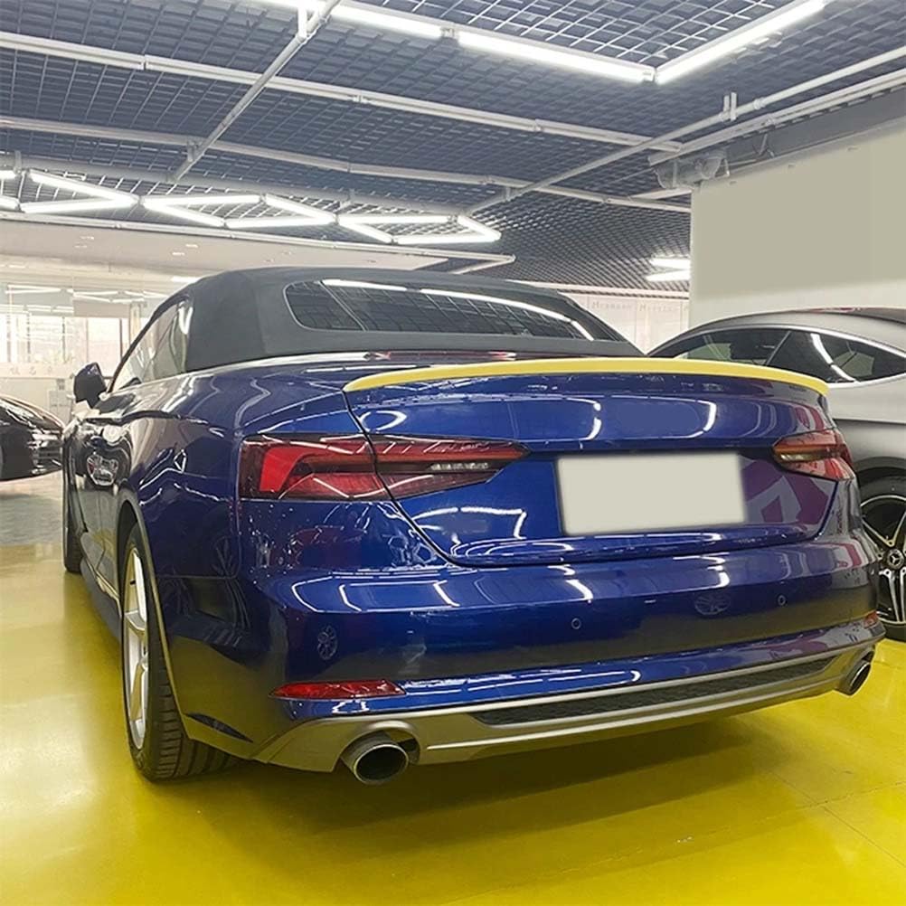 Glänzend schwarzer Auto-Spoiler für Audi A5 S5 Cabrio 2017–2023, ABS-Heckkoffer-Flügel, Zubehör, Body-Kit von GXYNBY