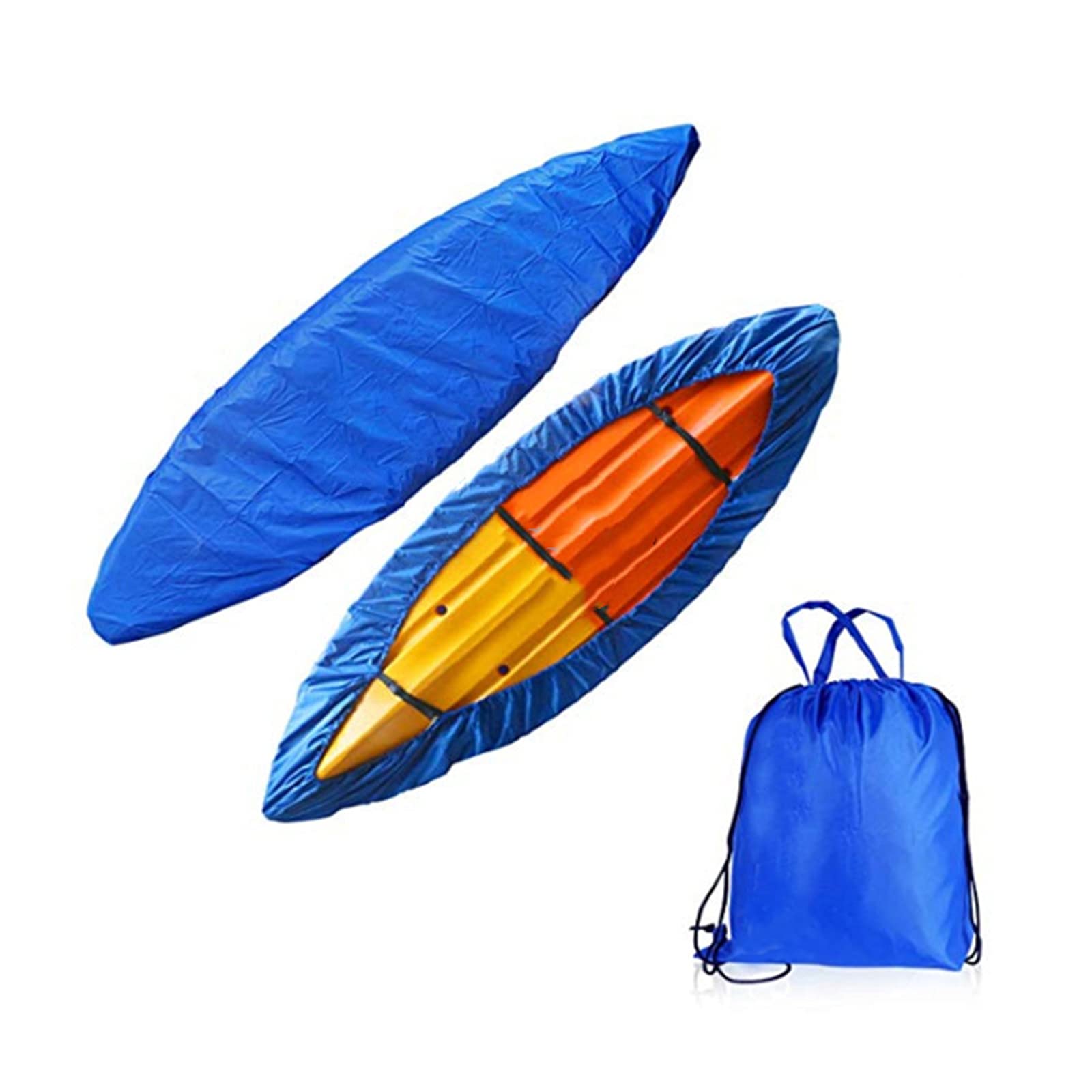 GYHH Universelle Kayak Bootsplane Cover Canoe Storage Staubschutz 420D/210D Regenschutz Sonnenschutz Staubschutz Für Kajak/Kanu (Blue-420D,5.1-5.5m/16.7-18.0ft) von GYHH